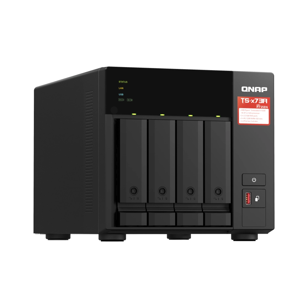 QNAP NAS Box 4 Bay 0TB TS-473A view 3